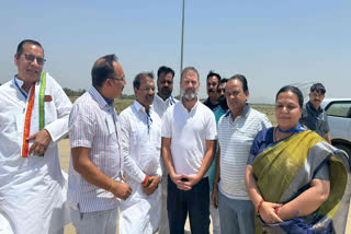 Rahul Gandhi at Deoghar airport