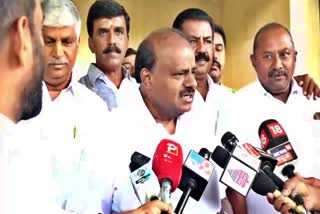 HD Kumaraswamy spoke to the media.