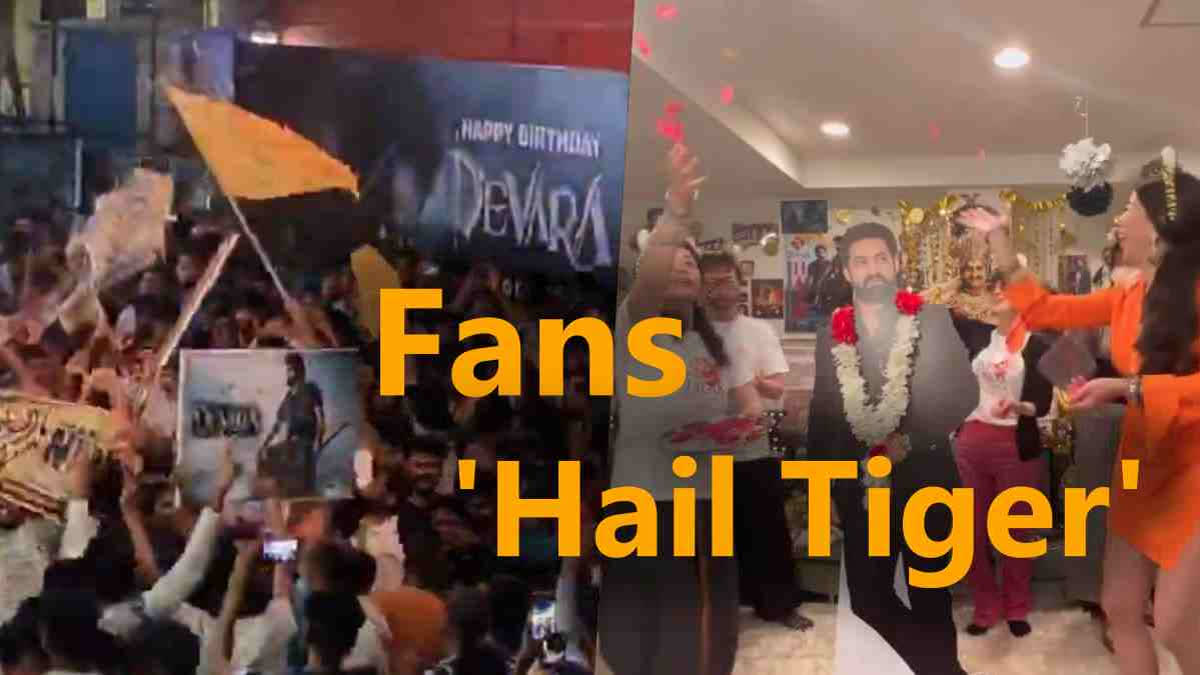 Fans of Telugu superstar Jr NTR celebrate his birthday with great fervour. The release of Devara: Part 1 song Fear add to the excitement. While fans in India and Japan beam, the actor is unwinding at an undisclosed destination with his wife Lakshmi Pranathi.