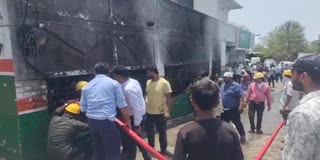 Fire in spare parts shop in Manendragarh