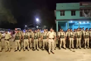 Khordha Police Conduct Flag March over Pre-Poll Violence in Banpur