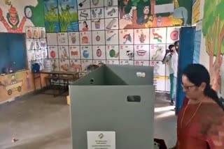 Annapurna Devi casts her Vote