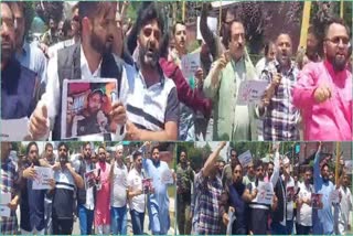 Protest in Anantnag against the recent Shopian attacks
