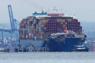 The container ship that caused the deadly collapse of Baltimore's Francis Scott Key Bridge was refloated Monday and has begun moving back to port.