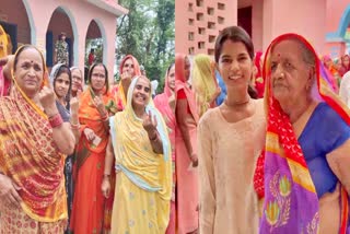मधुबनी में अपने परिवार के साथ लोक गायिका मैथिली ठाकुर ने किया मतदान