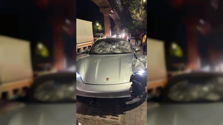 The car was driven by a 17-year-old, who the police claim was drunk, knocked down two persons on a motorbike in Kalyani Nagar area in Pune on Sunday.