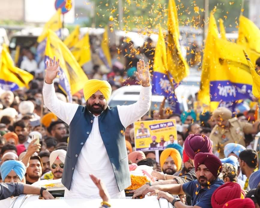 CM Mann road show in Ludhiana