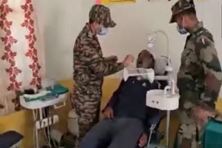 CAMP AT BARAMULLA  MEDICAL CAMP  INDIAN ARMY SERVICE  INDIA PAKISTAN CONFLICT