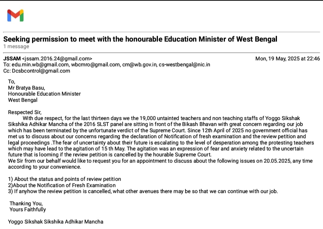 Jobless Teachers Protest