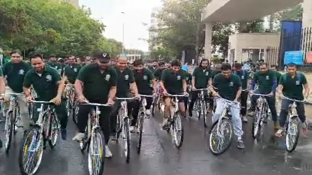 Cycle rally organized in AIIMS