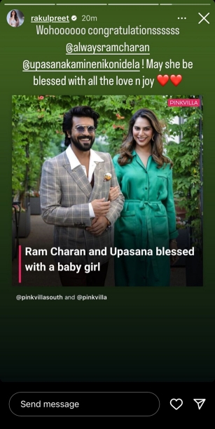 Ram Charan and Upasana's just born takes over social media as celebs pour love on 'mega princess'