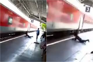 video of youth falling from train viral