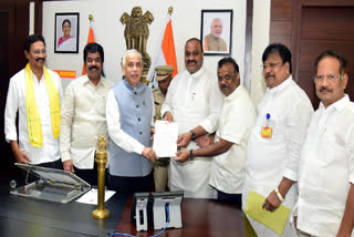 tdp met the governor