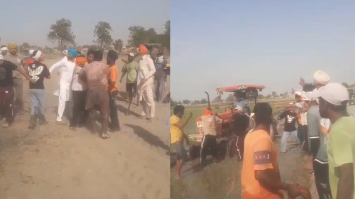 a fight broke out over a land dispute, rivals attacked two brothers In Faridkot