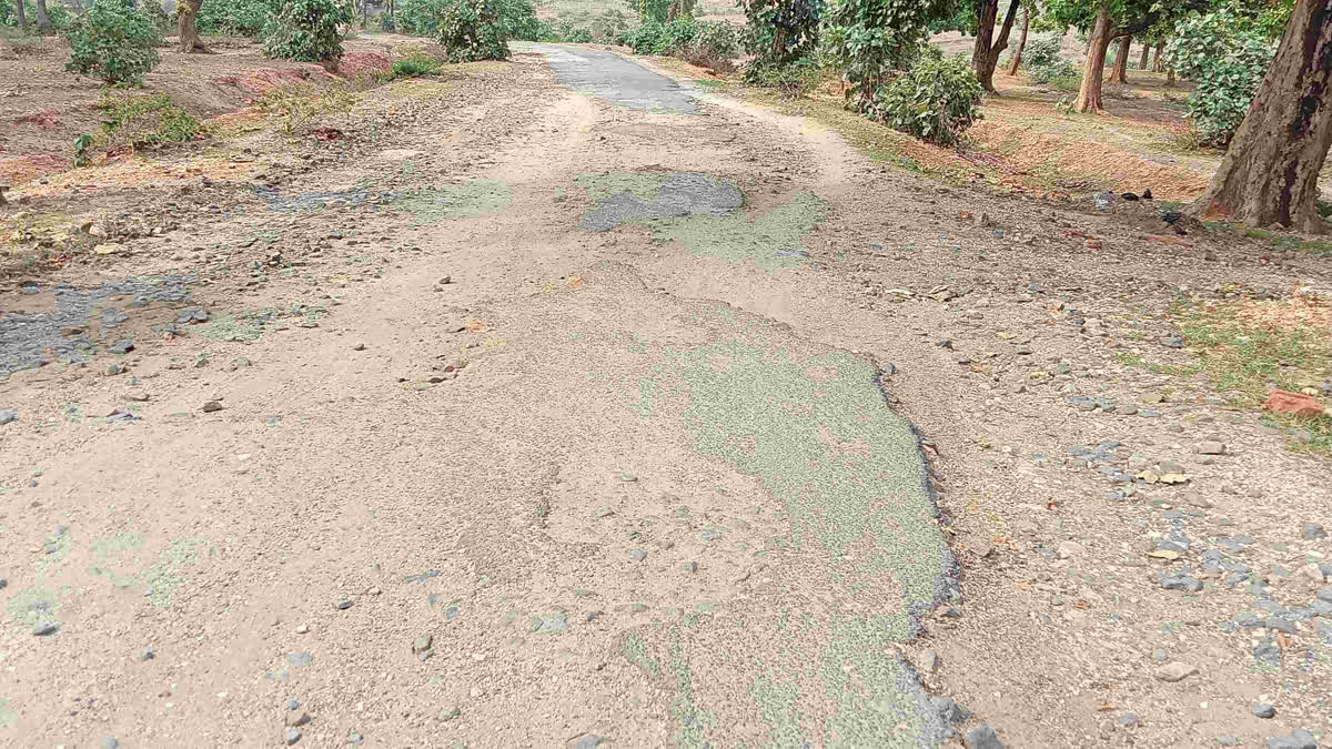 condition of Khetko Madmo road of Giridih is bad