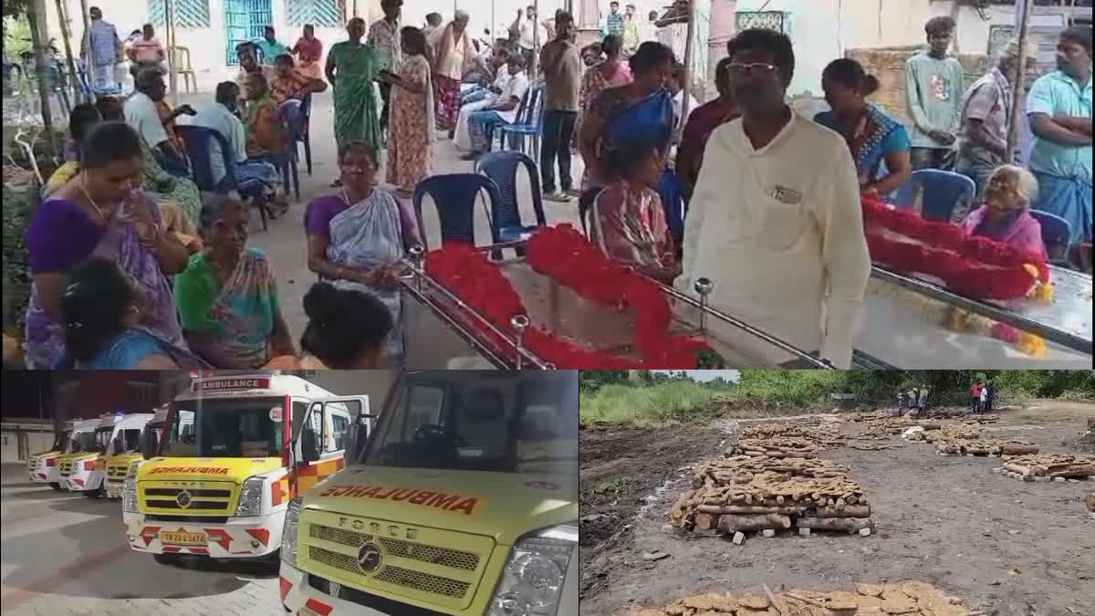 கள்ளக்குறிச்சியில் கள்ளச்சாராயம் அருந்தி உயிரிழந்தவர்களுக்கு அஞ்சலி செலுத்திய உறவினர்கள்