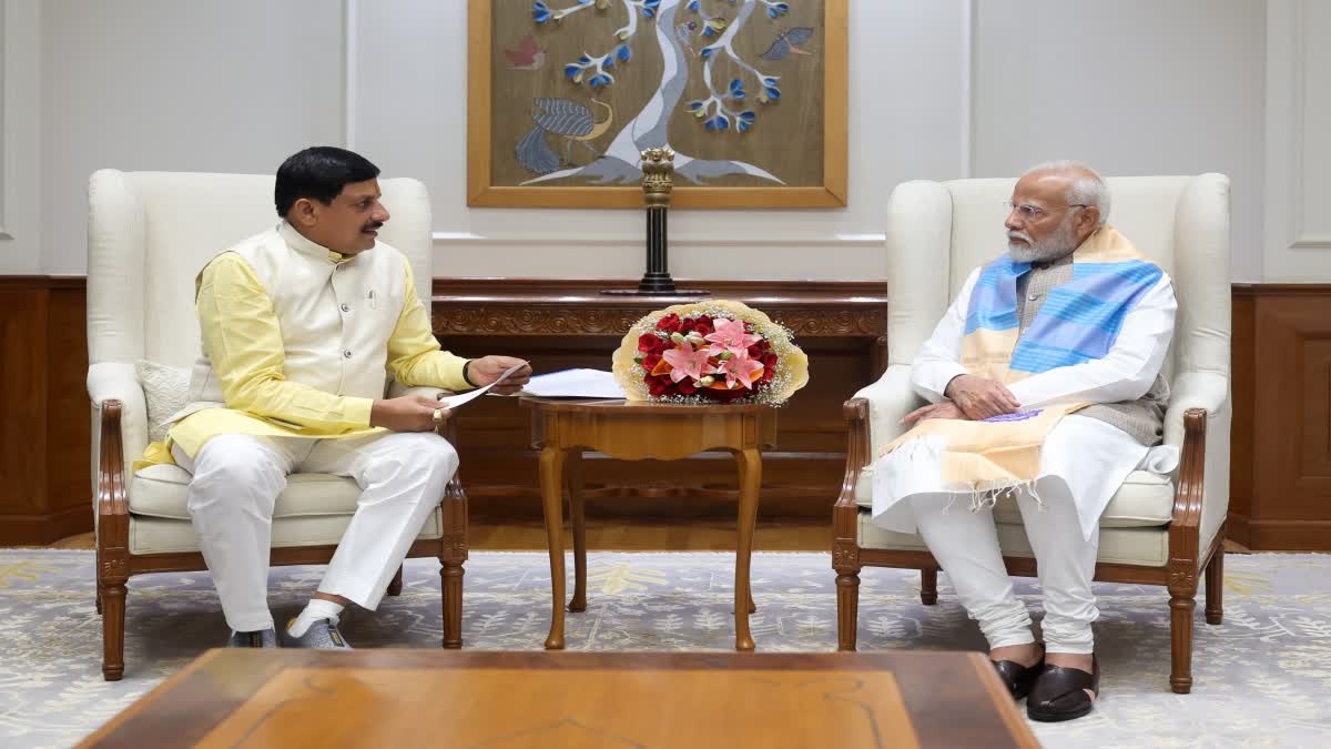 CM MOHAN YADAV MEET PM MODI