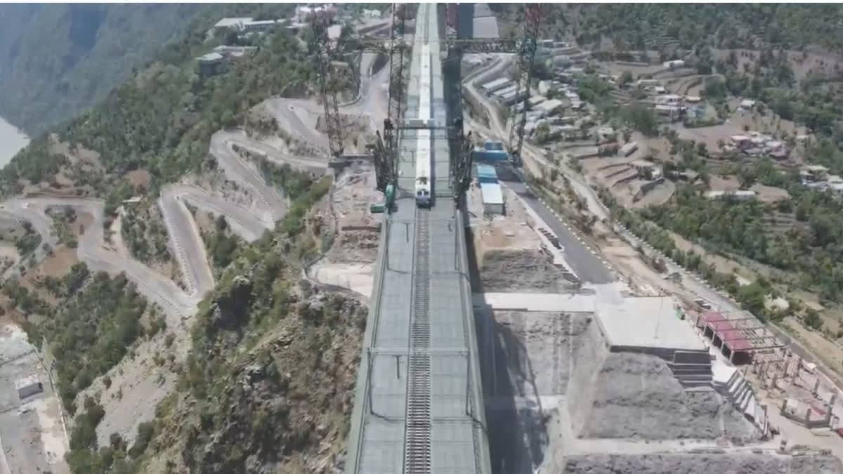 Indian Railways on Thursday completed a trial run on the newly constructed Chenab Rail Bridge, the highest railway bridge in the world.