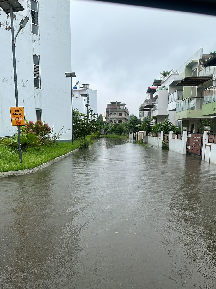 Artificial flood in North Guwahati