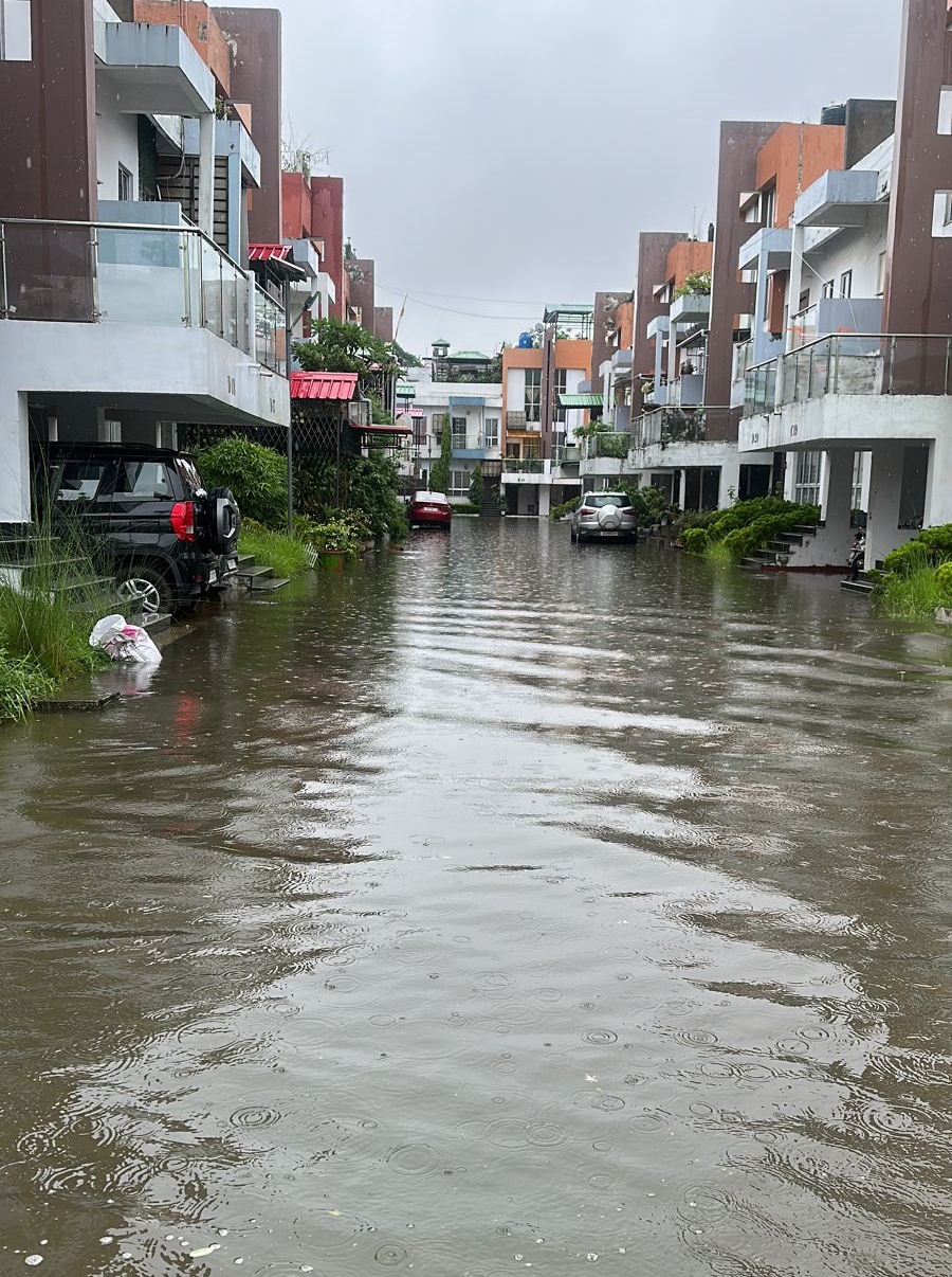 Artificial flood in North Guwahati