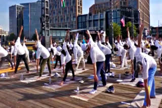 International Yoga Day Celebrated in Washington
