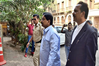 Shiv Sena leader Ravindra Waikar, who was with the UBT faction then, arriving at the ED office in connection with Jogeshwari land scam case in Mumbai on Jan 29, 2024.