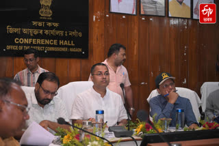Krishnendu Paul  in review meeting of the head of each department in Nagaon