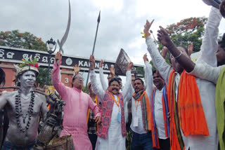 BJP leaders in celebration mood ahead of pm Modi road show