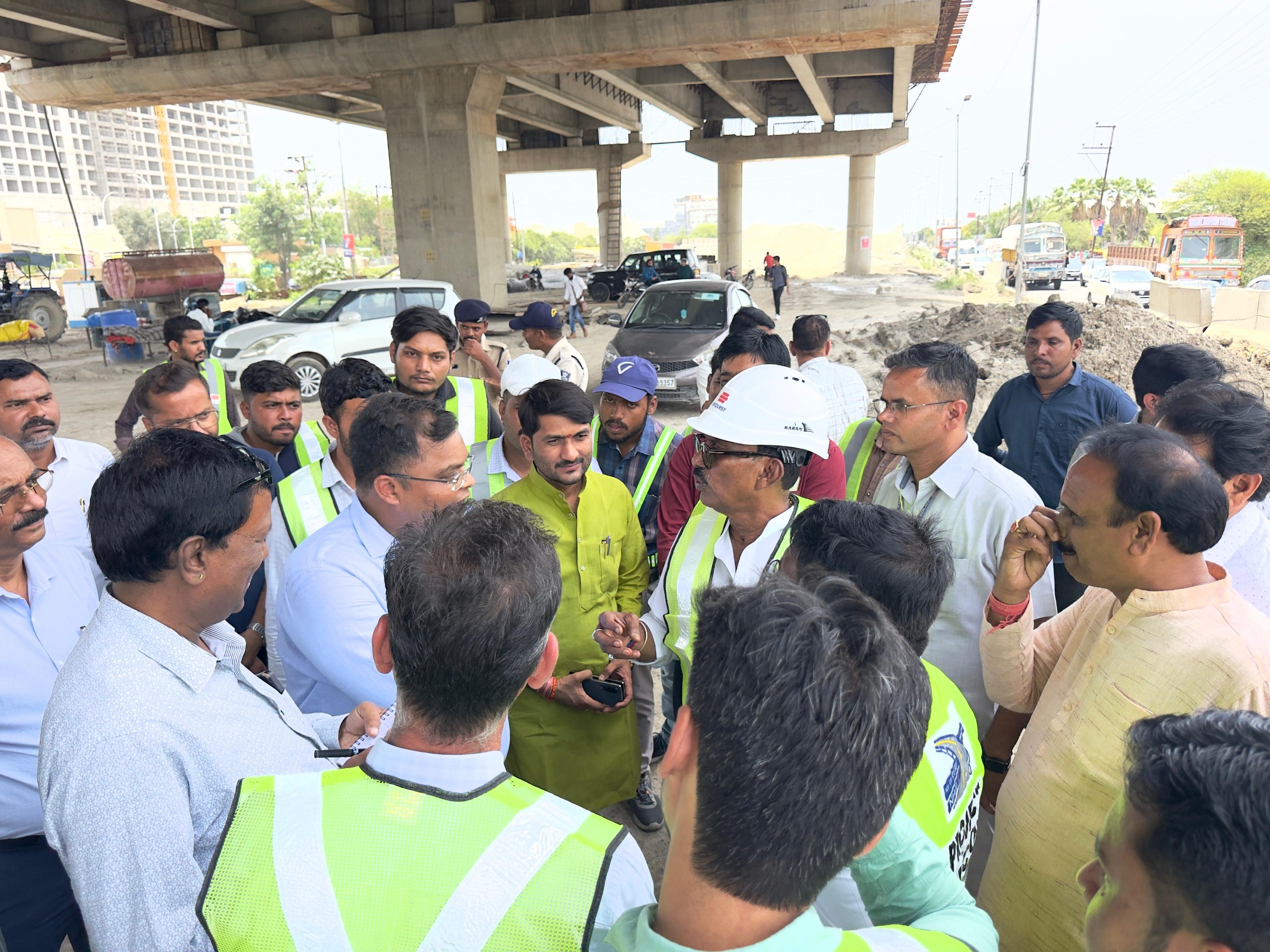 FLYOVER PROJECTS STUCK ASH SHORTAGE