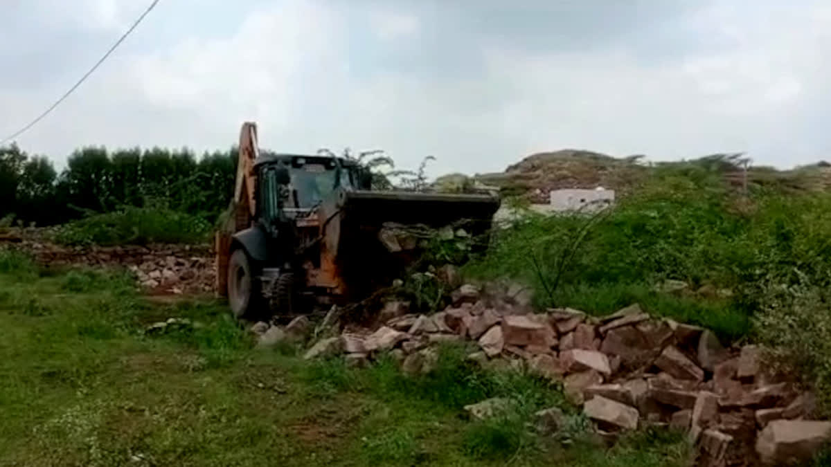 illegal property of history sheeter demolished in Jodhpur