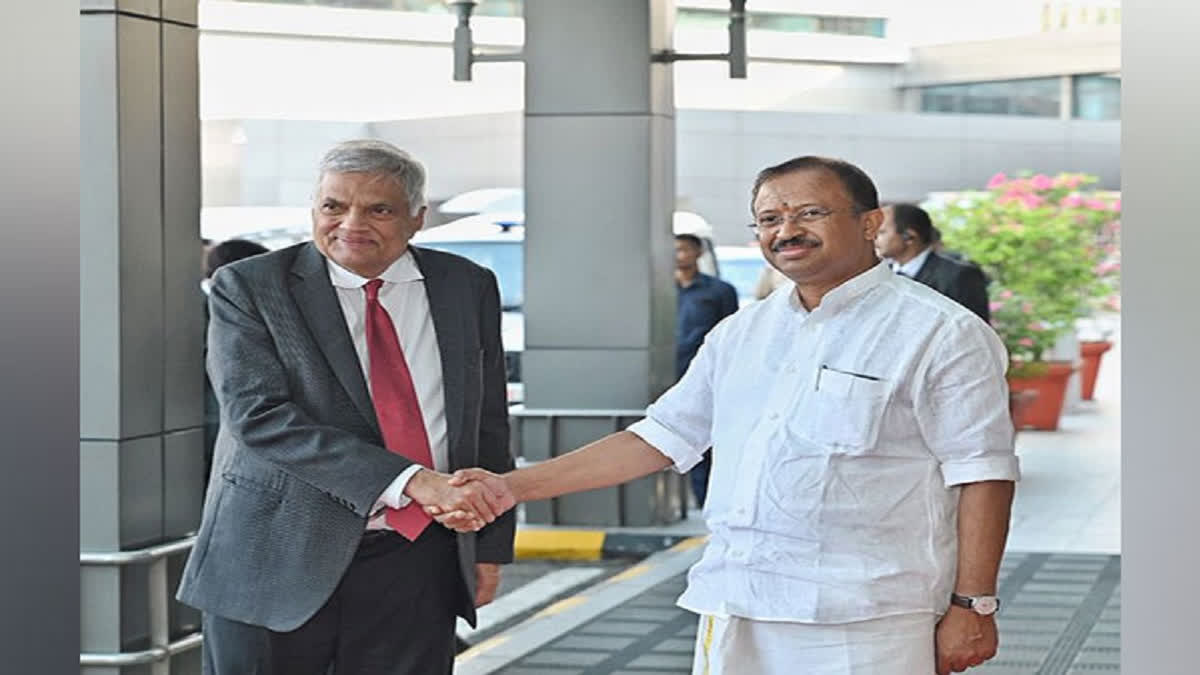 Sri Lankan President Ranil Wickremesinghe arrives in Delhi