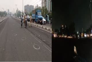 Ahemadabad Isckon Flyover Car Accident video : ઇસ્કોન બ્રિજ પર અકસ્માતની ઘટના સમયનું લાઇવ દ્રશ્ય
