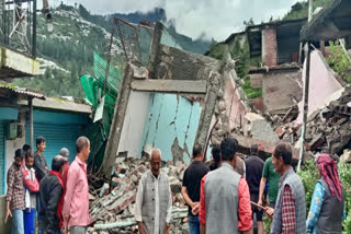 3 storey house collapsed in Kharahan Panchayat