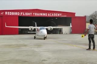 crash landing of training aircraft