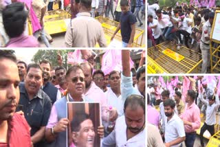 Jogi Congress Workers Protest