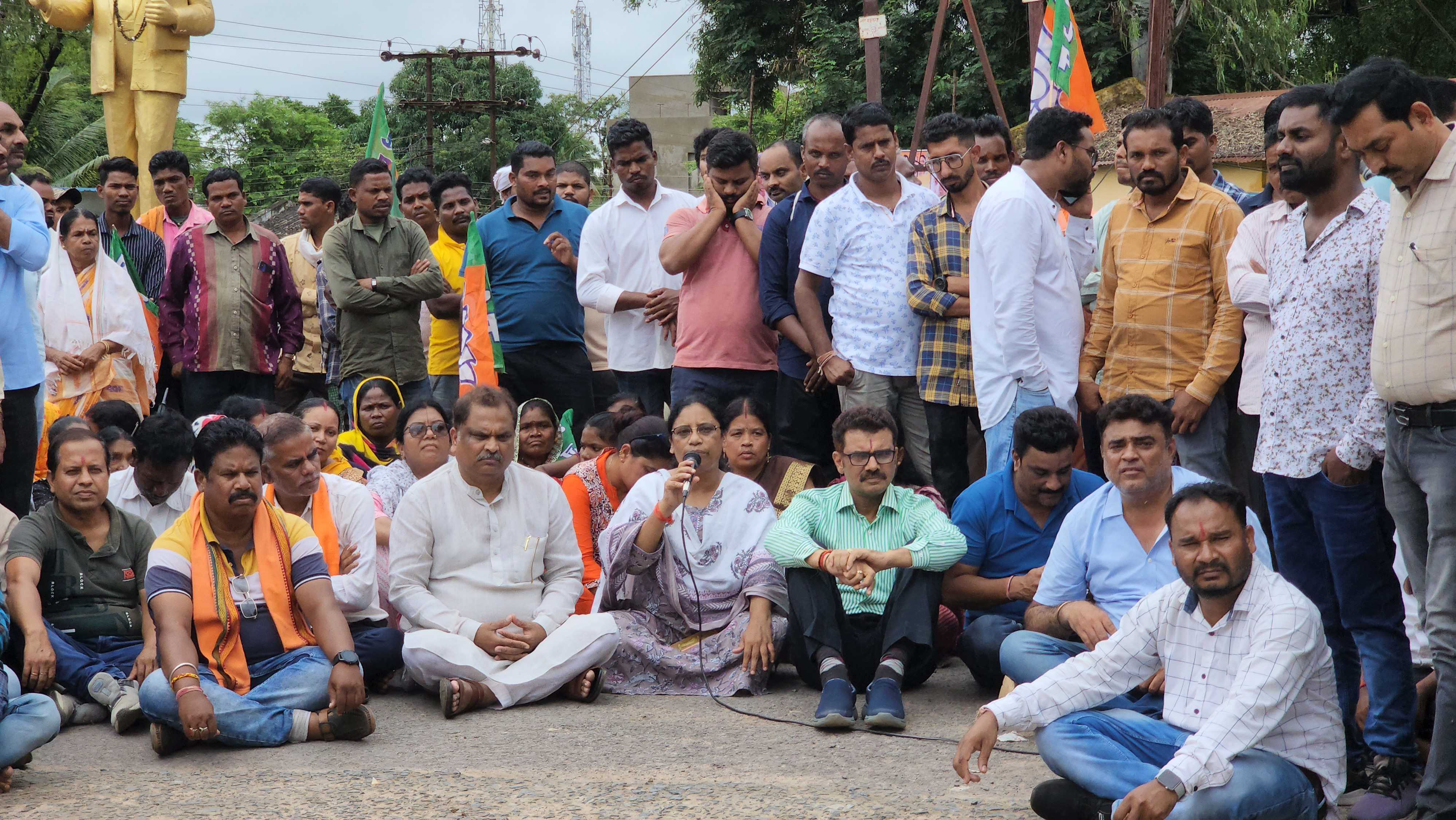 BJP Protest In Chhattisgarh