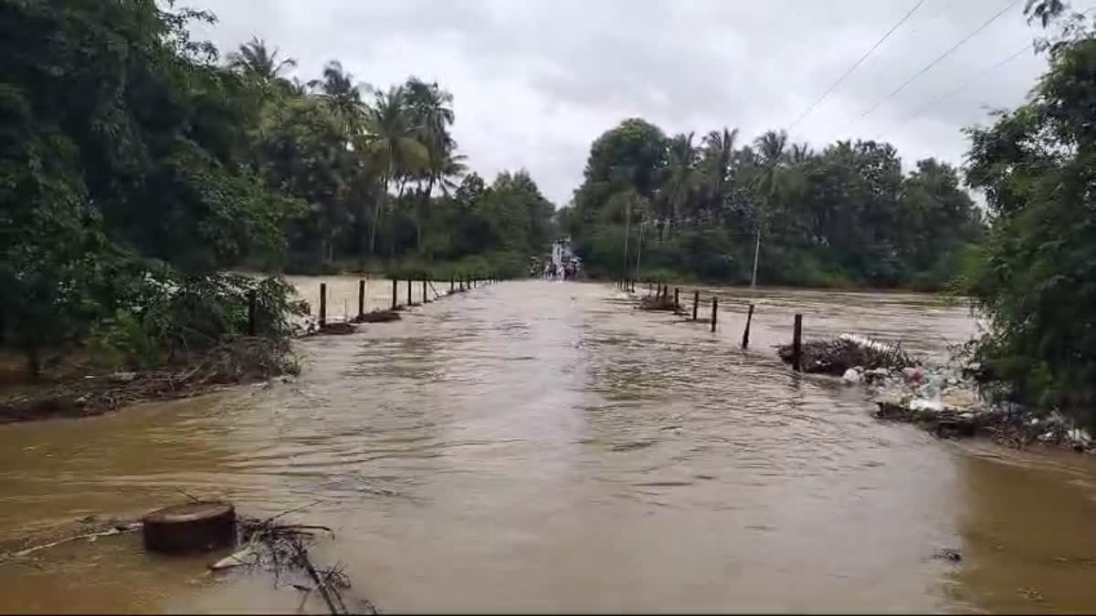 ಹಾವೇರಿಯ ಎಲಿವಾಳ ಸೇತುವೆ ಸಂಪೂರ್ಣ ಮುಳುಗಡೆ