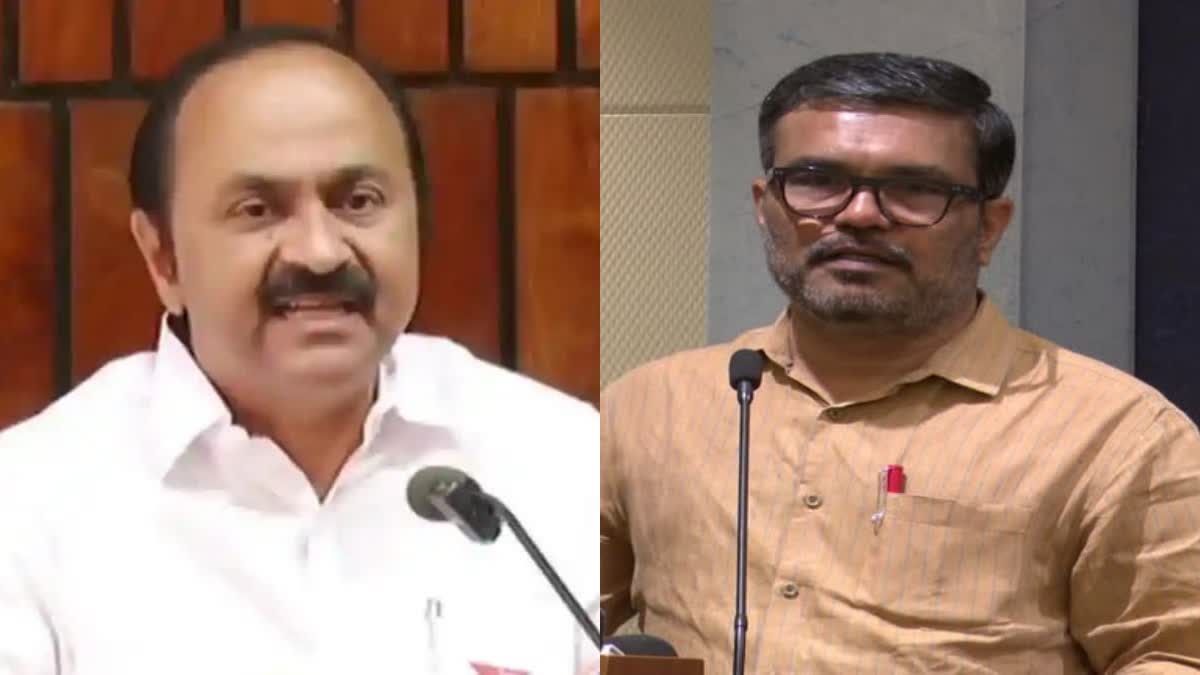 GARBAGE PROBLEM IN KERALA  MB RAJESH AND VD SATHEESAN  കേരളത്തിലെ മാലിന്യ പ്രശ്‌നം  എം ബി രാജേഷ്‌ വി ഡി സതീശന്‍