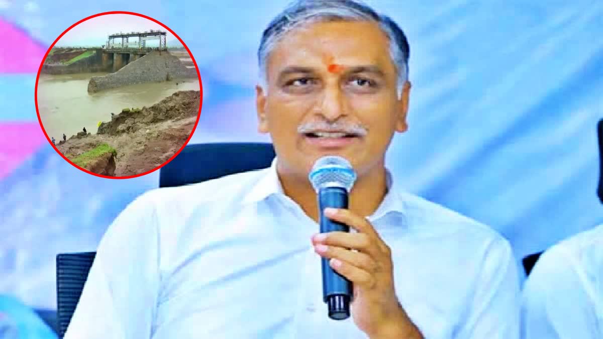 Harish Rao Tweet Peddavagu Project Broken