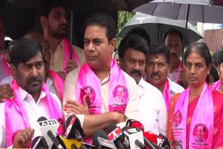 KTR and BRS Leaders Met Governor CP Radhakrishnan