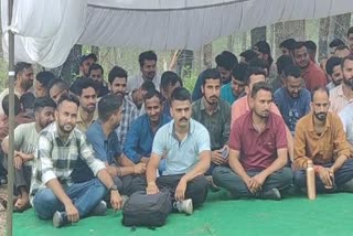 JOA IT candidates Protest in Hamirpur