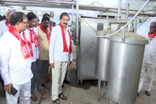 CPI Leaders Visit Ongole Dairy in Prakasam District