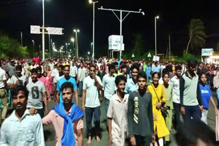 Devotees Celebrate Simhachalam Giri Pradakshina Festival in Visakha