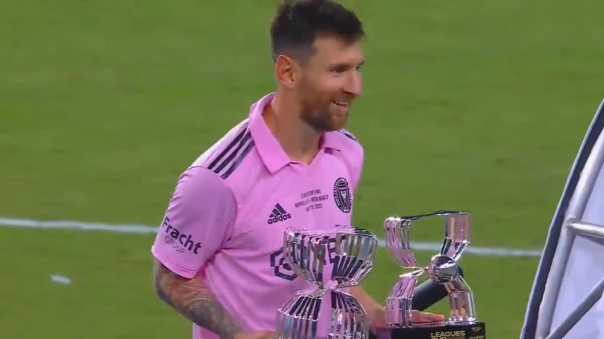 Lionel Messi after winning Leagues Cup  Lionel Messi  Inter Miami win Leagues Cup  Inter Miami vs Nashville  Inter Miami vs Nashville highlights  Lionel Messi Instagram  Leagues Cup 2023  ലയണല്‍ മെസി  ഇന്‍റര്‍ മയാമി  ലീഗ്‌സ് കപ്പ്  ഇന്‍റര്‍ മയാമി ലീഗ്‌സ് കപ്പ് 2023