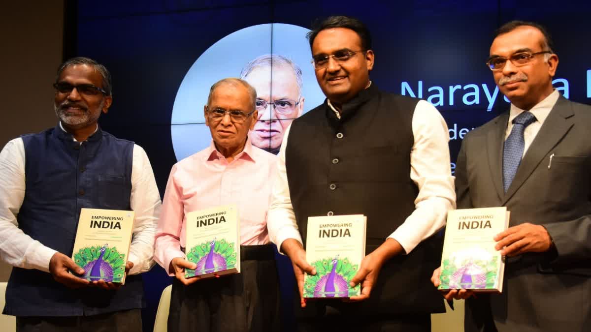 Infosys founder Narayana Murthy launched Empowering India book in Bengaluru