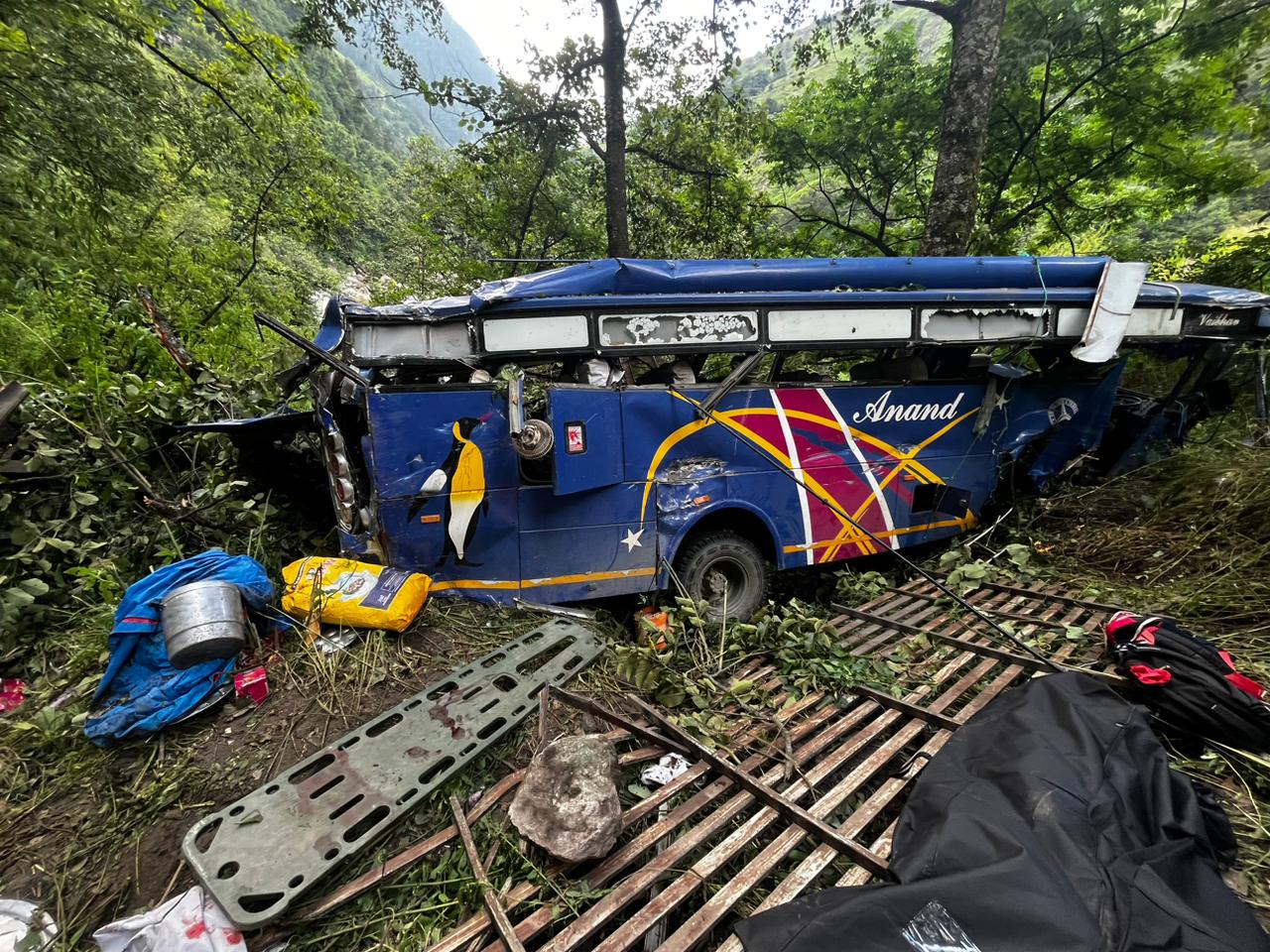 Bus accident in Uttarkashi