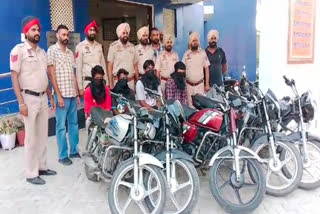 Bhadaur police arrested 4 accused including the stolen bike