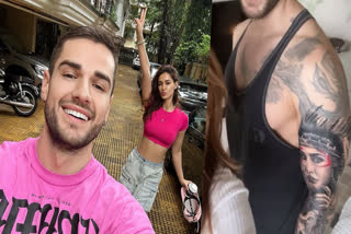 Disha Patani's rumoured boyfriend Aleksandar Ilic tattooes her face on his arm