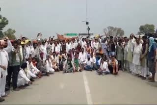 Protest at Rajasthan Punjab Border