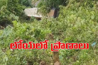 rtc-bus-fell-into-ravine-at-paderu-ghat-road